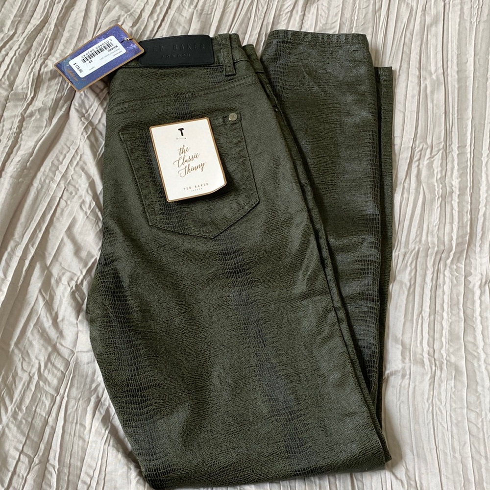 Ted Baker Croc effect skinny jean